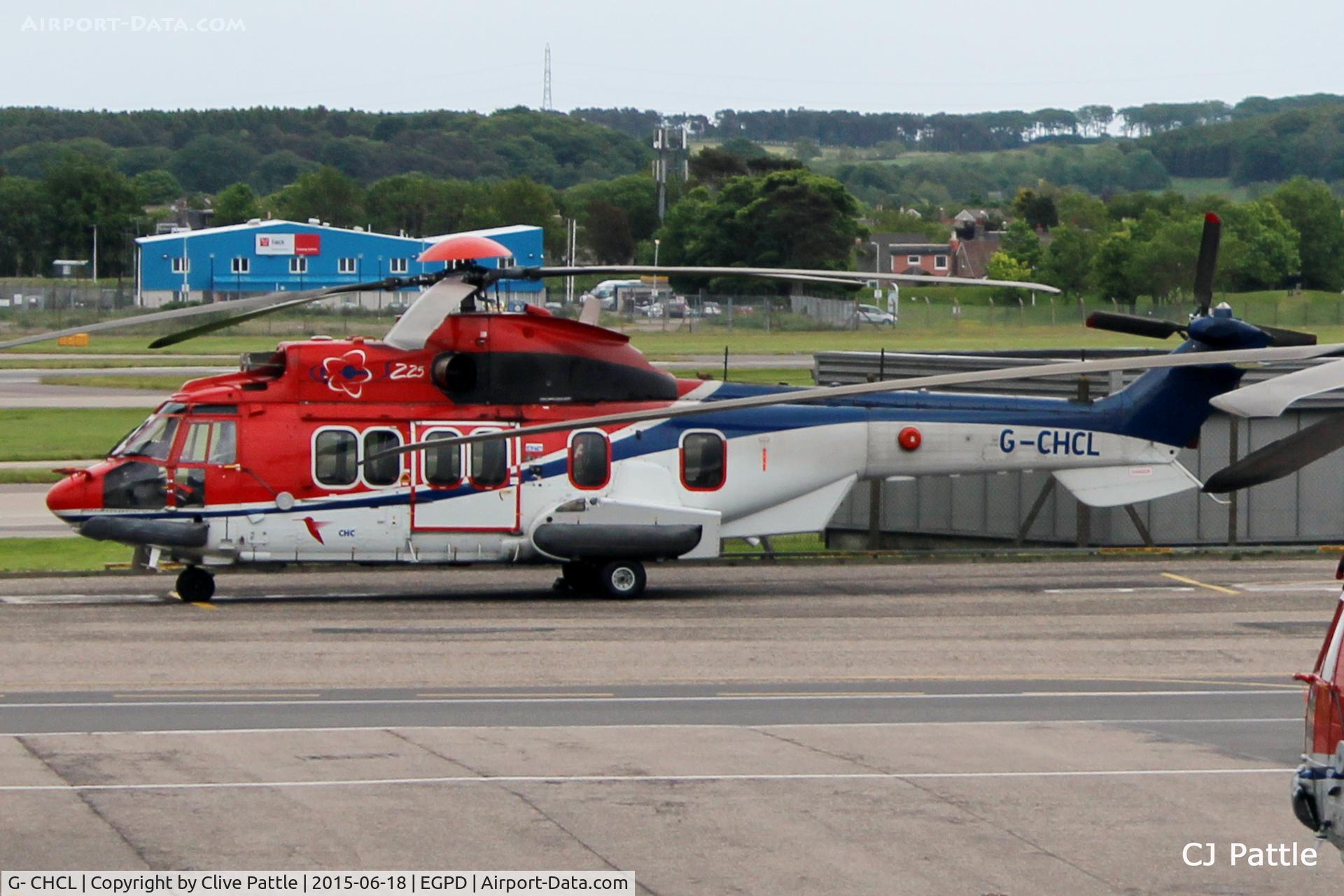 G- CHCL, 2007 Eurocopter EC225 LP Super Puma C/N 2674, In action at Aberdeen Airport, Scotland EGPD