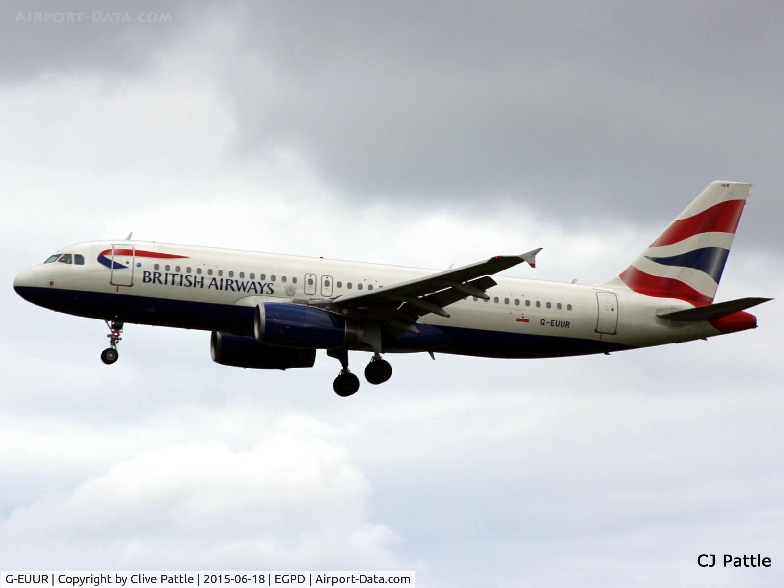 G-EUUR, 2003 Airbus A320-232 C/N 2040, In action at Aberdeen Airport, Scotland EGPD