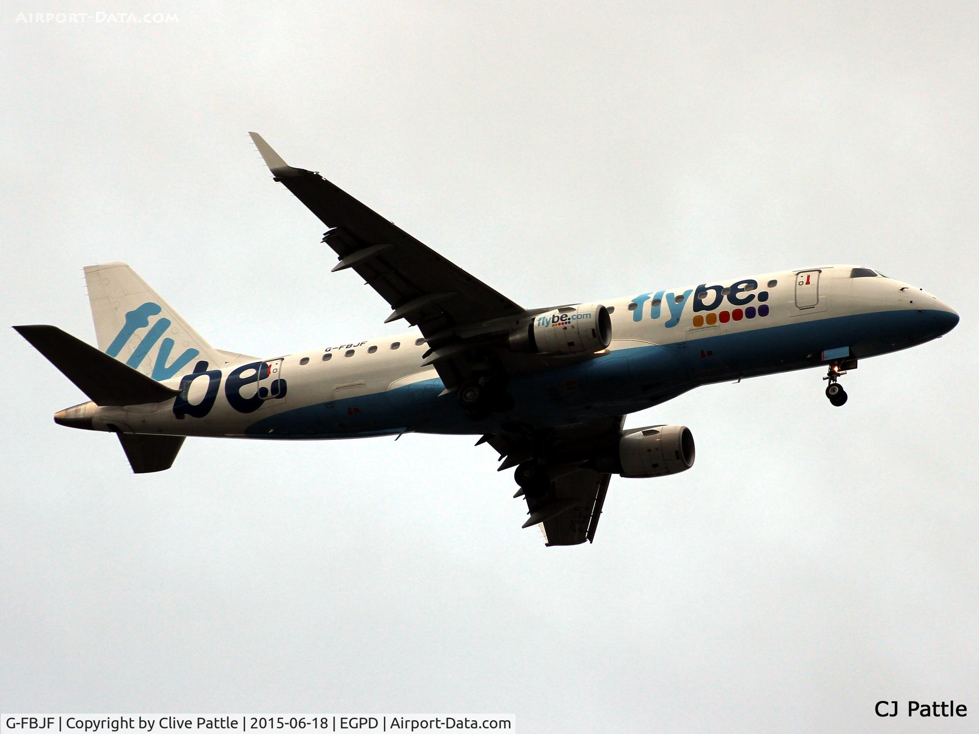 G-FBJF, 2012 Embraer 175STD (ERJ-170-200) C/N 17000341, On approach to a stormy Aberdeen Airport, Scotland EGPD