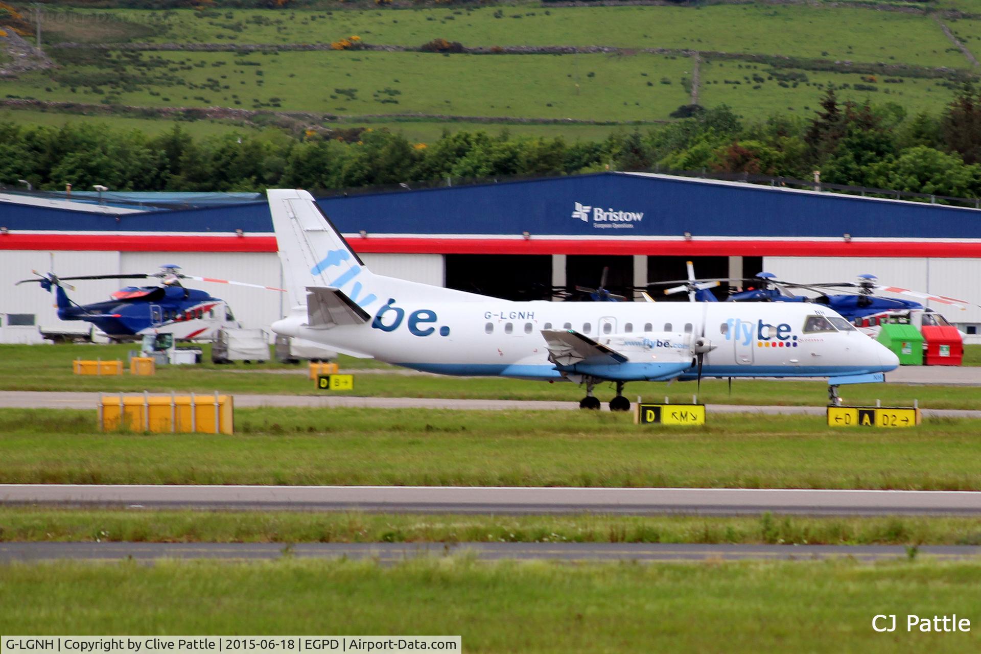 G-LGNH, 1993 Saab SF340B C/N 340B-333, In action at Aberdeen Airport, Scotland EGPD