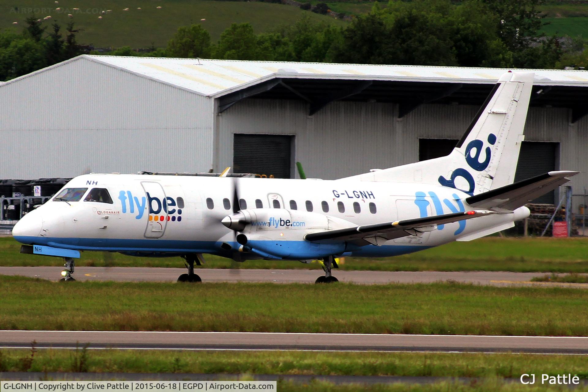 G-LGNH, 1993 Saab SF340B C/N 340B-333, In taxy action at Aberdeen Airport, Scotland EGPD