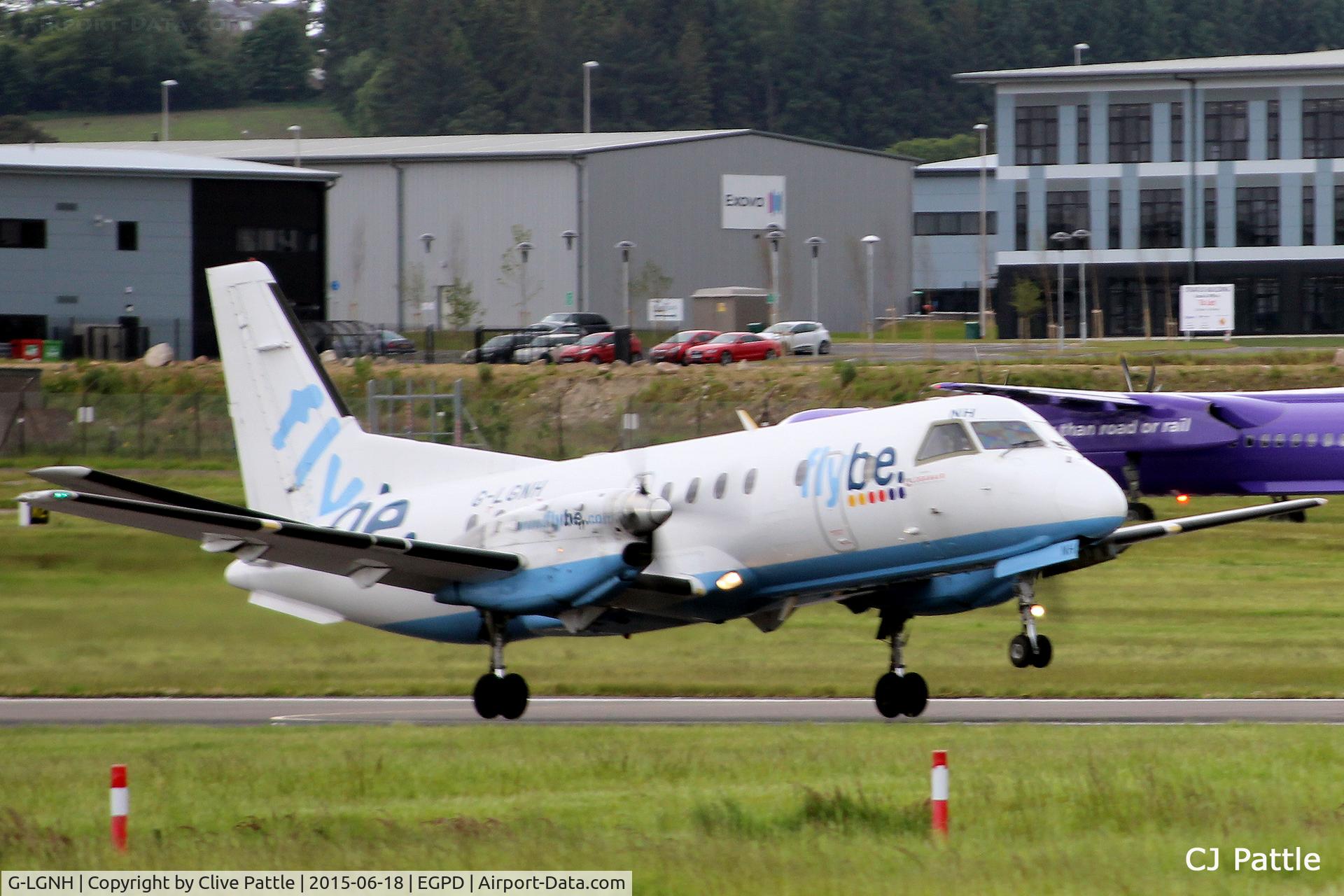 G-LGNH, 1993 Saab SF340B C/N 340B-333, In action at Aberdeen Airport, Scotland EGPD