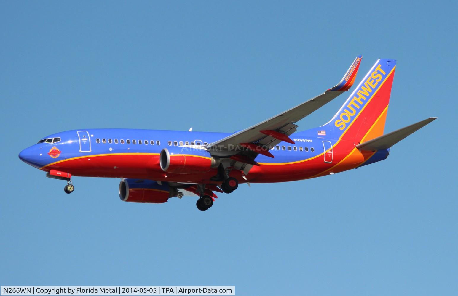 N266WN, 2007 Boeing 737-7H4 C/N 32523, Southwest
