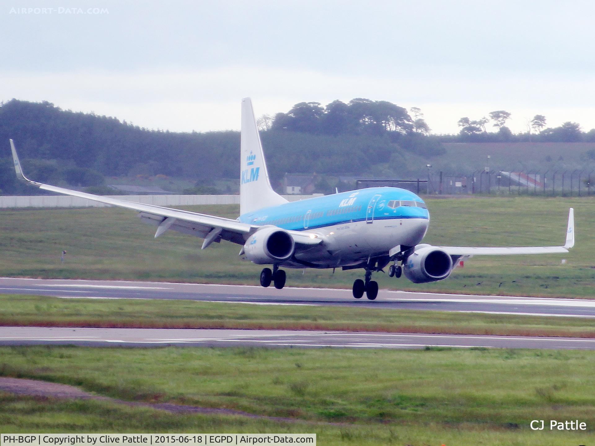 PH-BGP, 2011 Boeing 737-7K2 C/N 38127, Landing ? at Aberdeen Airport, Scotland EGPD