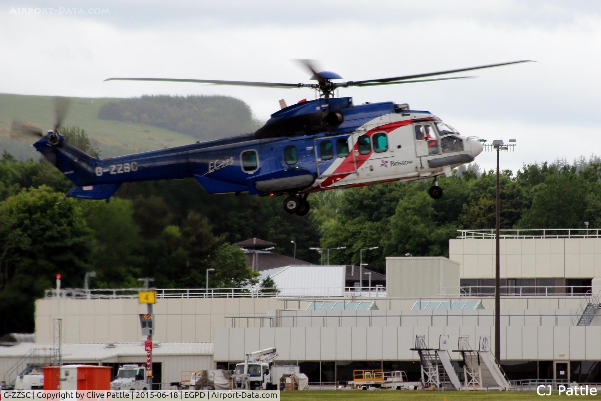 G-ZZSC, 2006 Eurocopter EC-225LP Super Puma Mk2+ C/N 2654, In action at Aberdeen Airport, Scotland EGPD