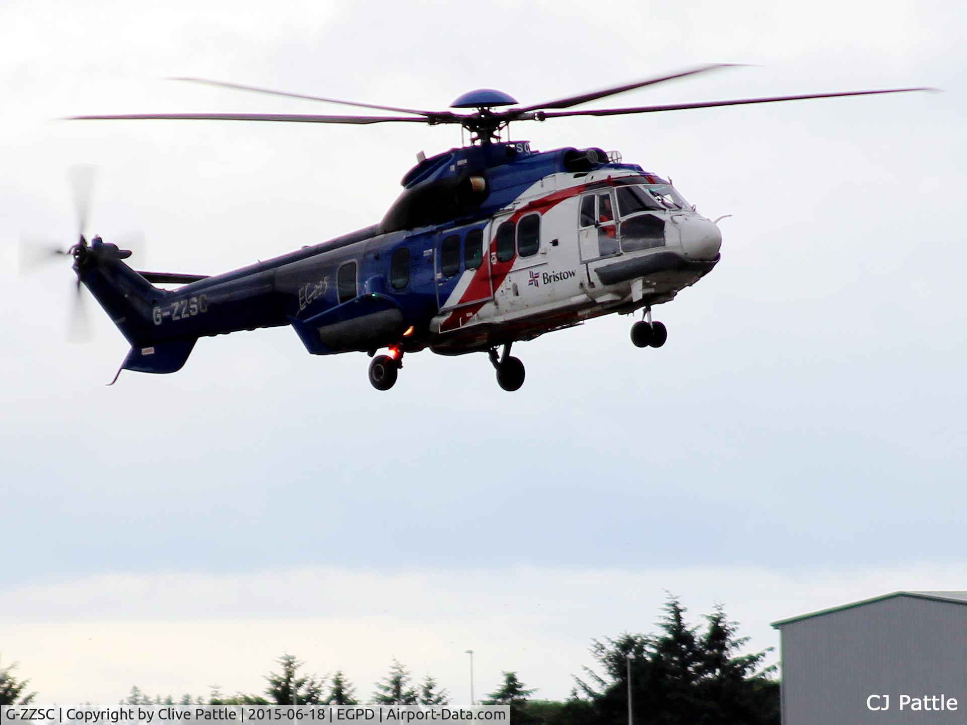 G-ZZSC, 2006 Eurocopter EC-225LP Super Puma Mk2+ C/N 2654, In action at Aberdeen Airport, Scotland EGPD