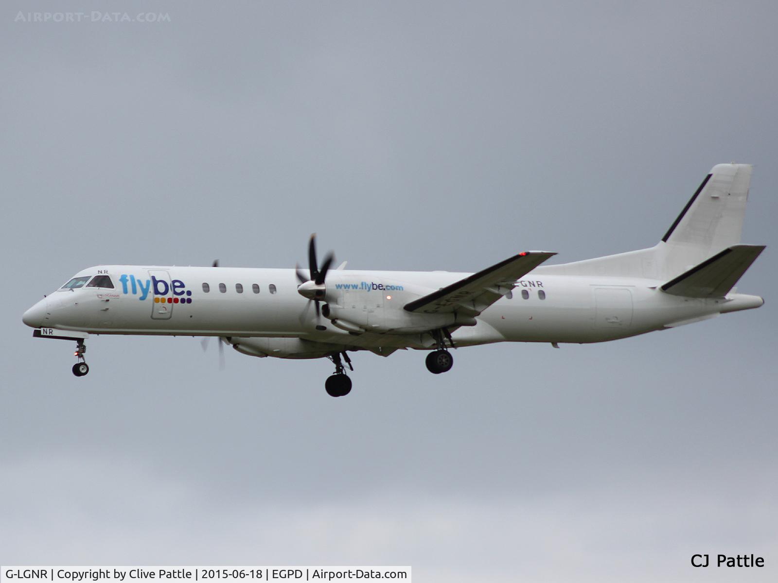 G-LGNR, 1993 Saab 2000 C/N 2000-004, In action at Aberdeen Airport, Scotland EGPD