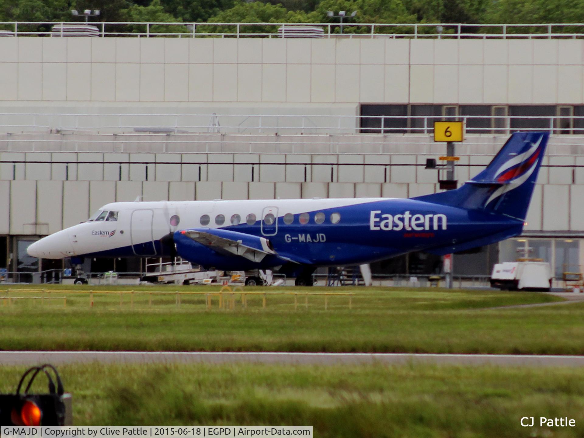 G-MAJD, 1992 British Aerospace Jetstream 41 C/N 41006, In action at Aberdeen Airport, Scotland EGPD