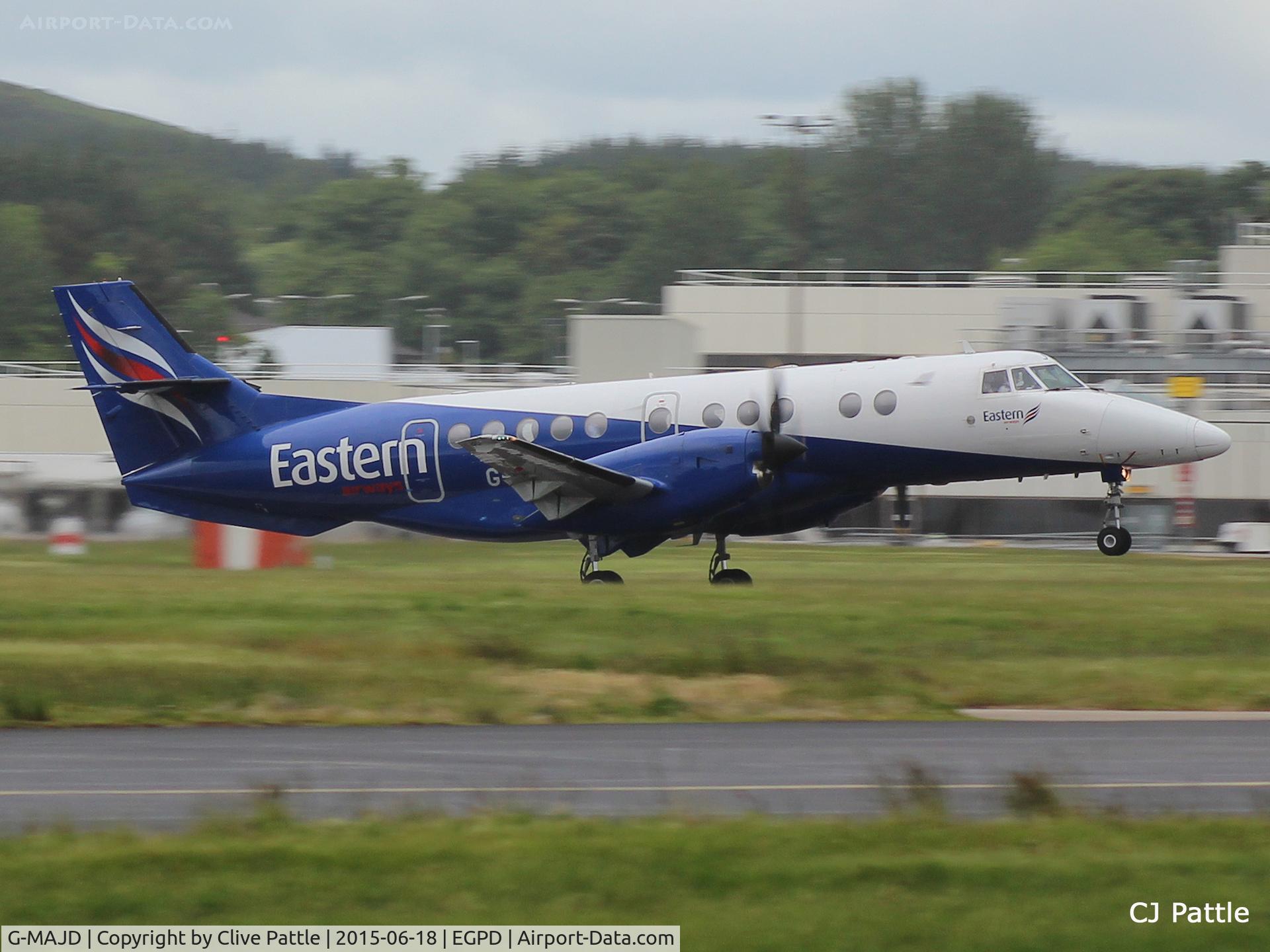 G-MAJD, 1992 British Aerospace Jetstream 41 C/N 41006, In action at Aberdeen Airport, Scotland EGPD