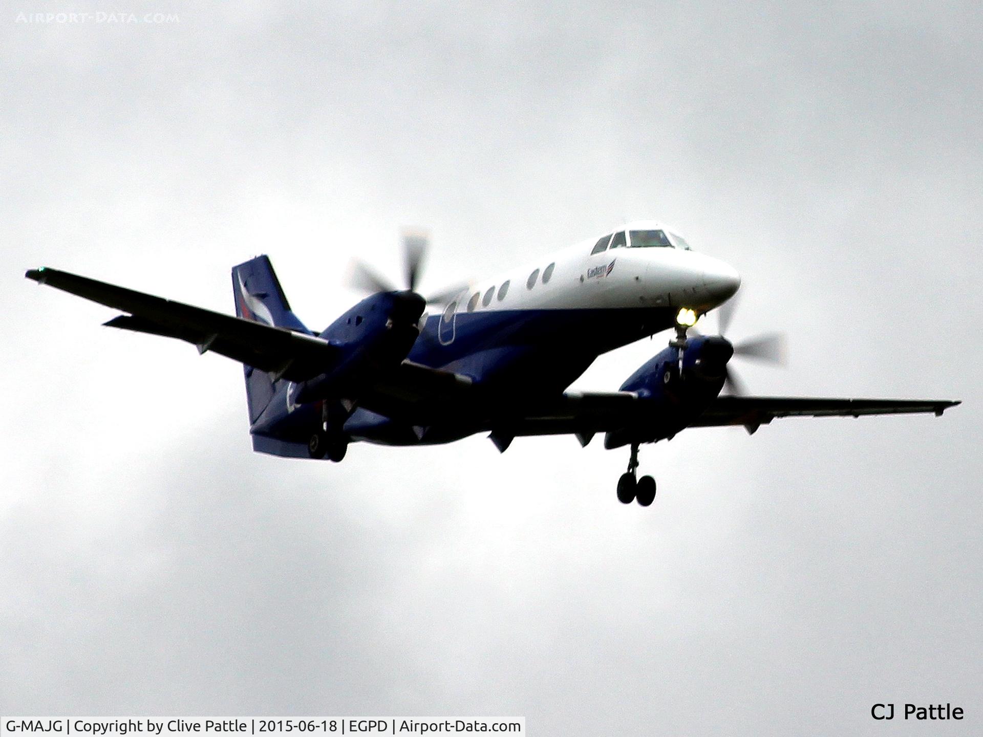 G-MAJG, 1993 British Aerospace Jetstream 41 C/N 41009, On finals to Aberdeen Airport, Scotland EGPD