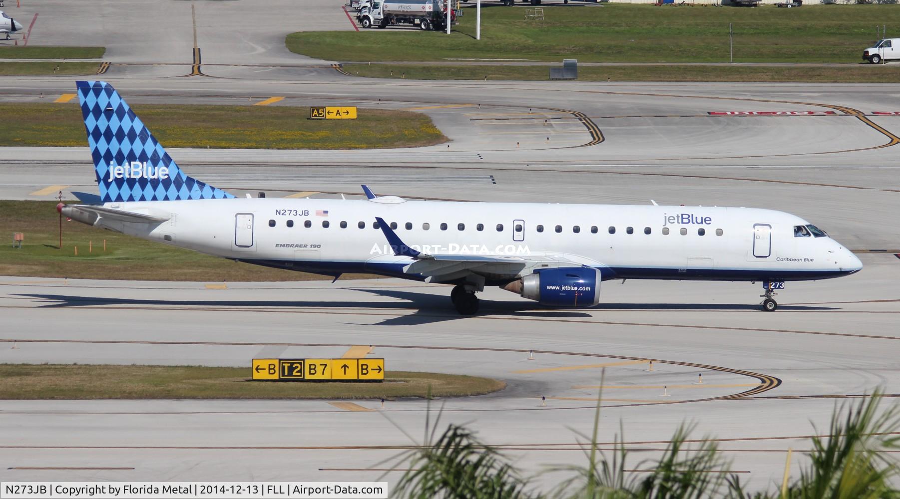 N273JB, 2007 Embraer ERJ-190-100 IGW 190AR C/N 19000073, Jet Blue