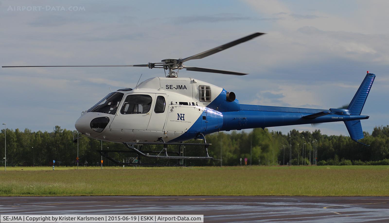SE-JMA, 1993 Eurocopter AS-355N Ecureuil 2 C/N 5540, After a wedding.