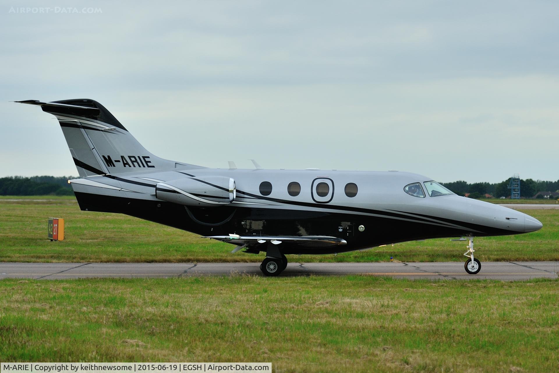 M-ARIE, 2007 Hawker Beechcraft 390 Premier 1A C/N RB-201, Third aircraft with this registration !