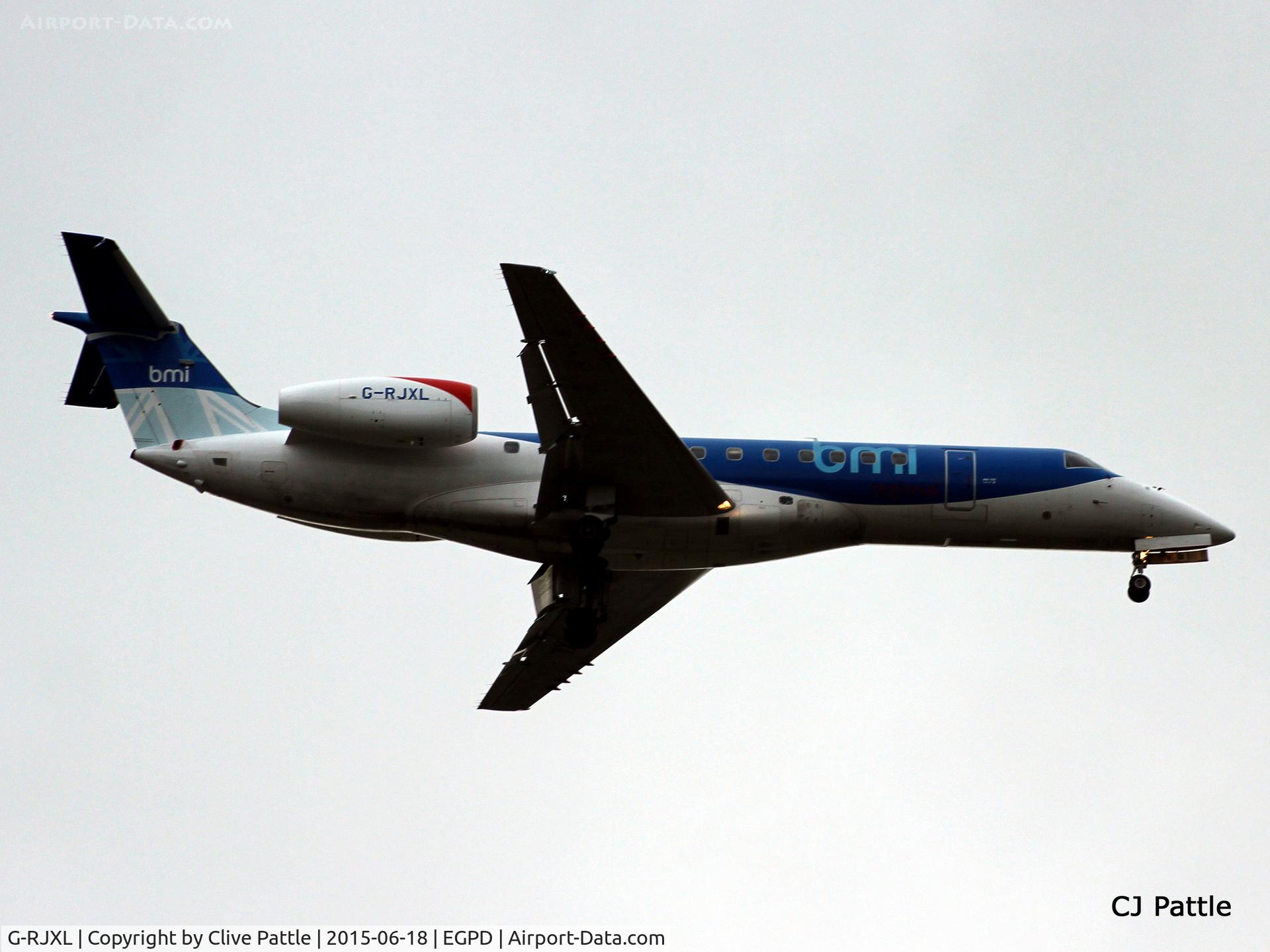 G-RJXL, 2001 Embraer ERJ-135ER (EMB-135ER) C/N 145376, In action at Aberdeen Airport, Scotland EGPD