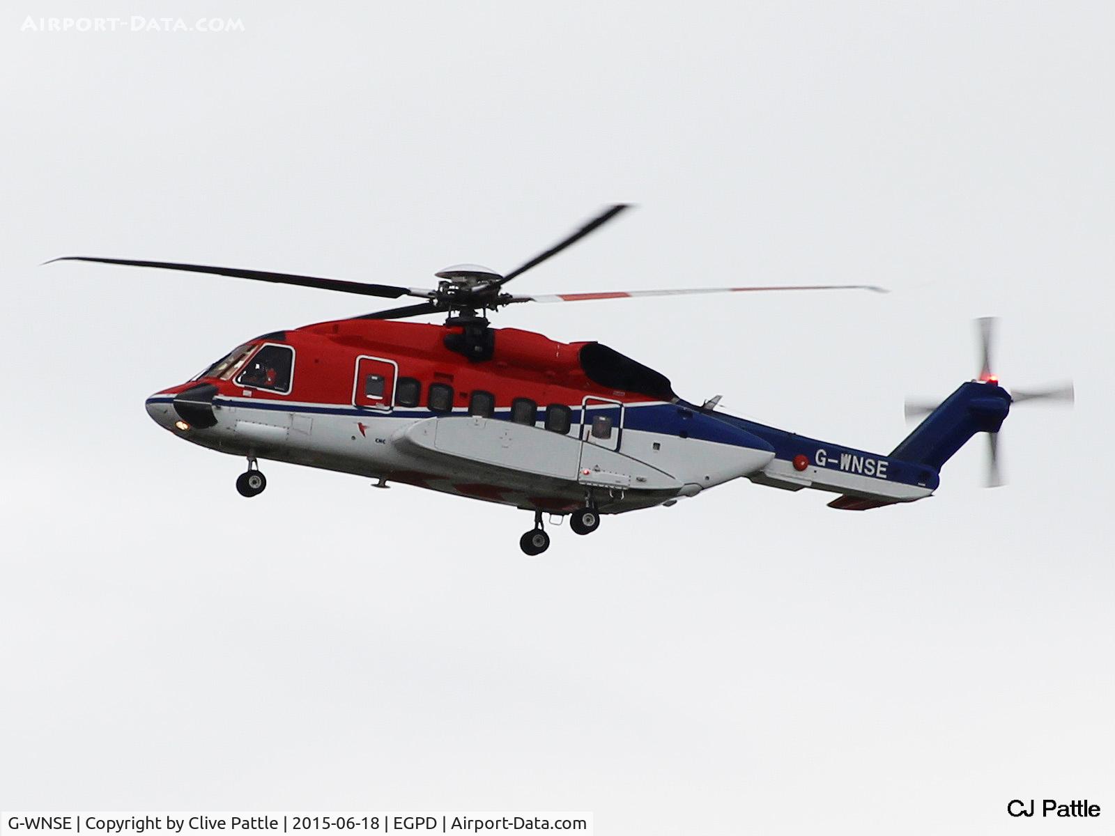 G-WNSE, 2013 Sikorsky S-92A C/N 920190, Stormy approach to Aberdeen Airport, Scotland EGPD