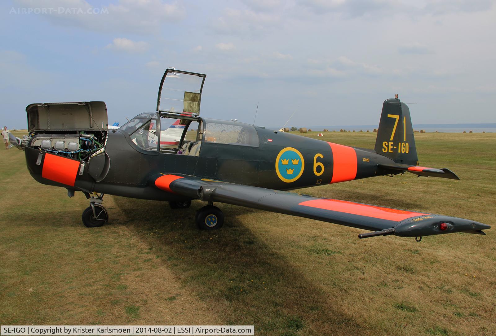 SE-IGO, 1953 Saab 91B Safir C/N 91-228, Visingsö Fly In 2014.