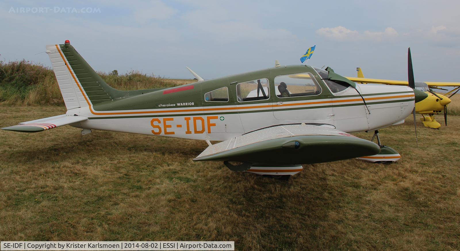 SE-IDF, 1974 Piper PA-28-151 Cherokee Warrior C/N 28-7415243, Visingsö Fly In 2014.