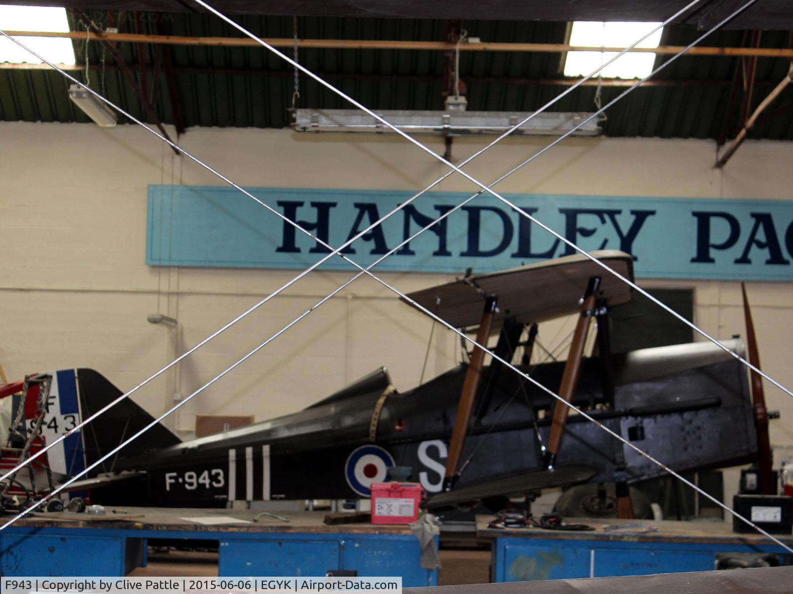 F943, Royal Aircraft Factory SE-5A Replica C/N 278, On display at the Yorkshire Aviation Museum, Elvington, EGYK