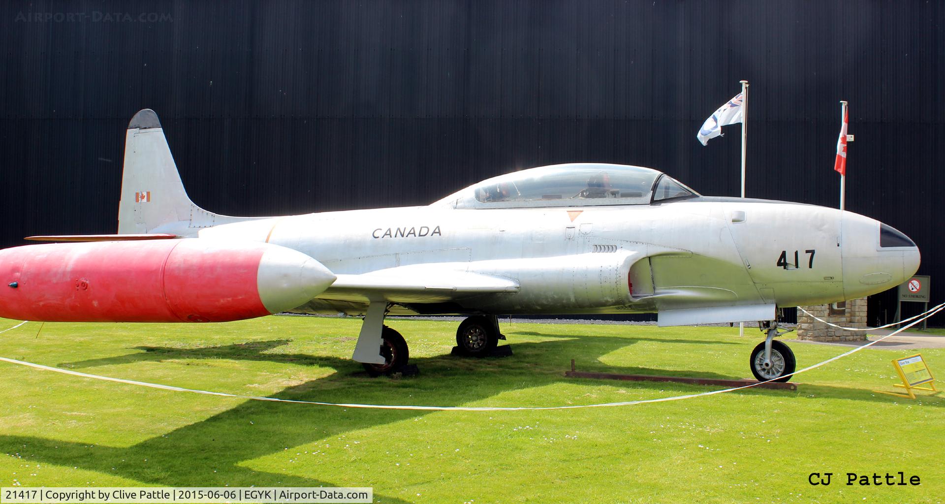 21417, Canadair CT-133 Silver Star 3 C/N T33-417, On display at the Yorkshire Air Museum, Elvington, EGYK