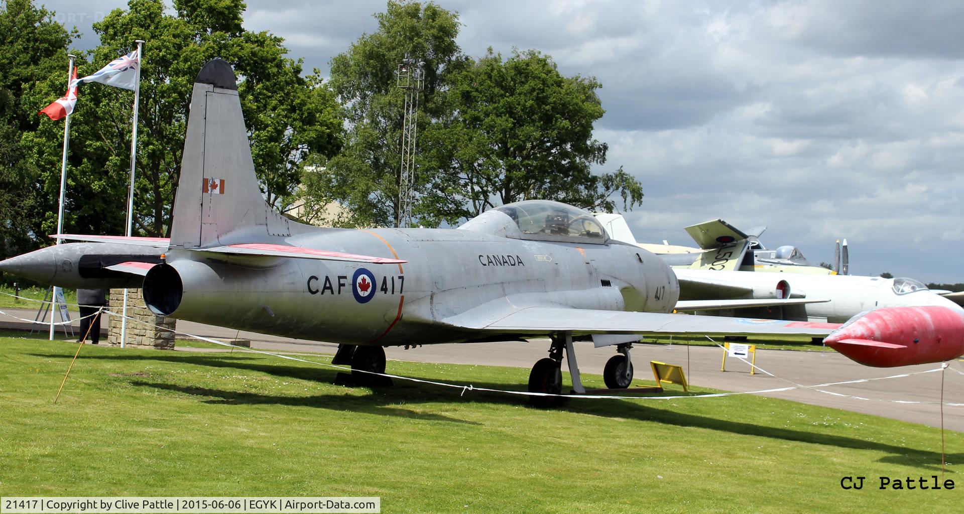 21417, Canadair CT-133 Silver Star 3 C/N T33-417, On display at the Yorkshire Air Museum, Elvington, EGYK