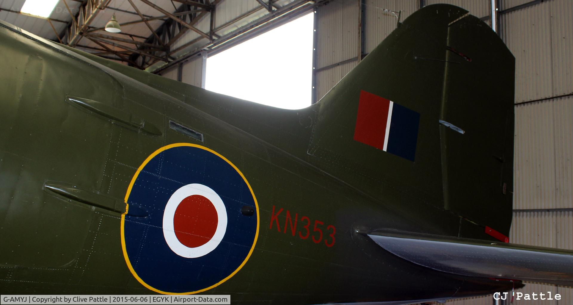 G-AMYJ, 1944 Douglas DC-3C-R-1830-90C (C-47B) C/N 15968/32716, On display at the Yorkshire Air Museum, Elvington, Yorks, UK former EGYK
