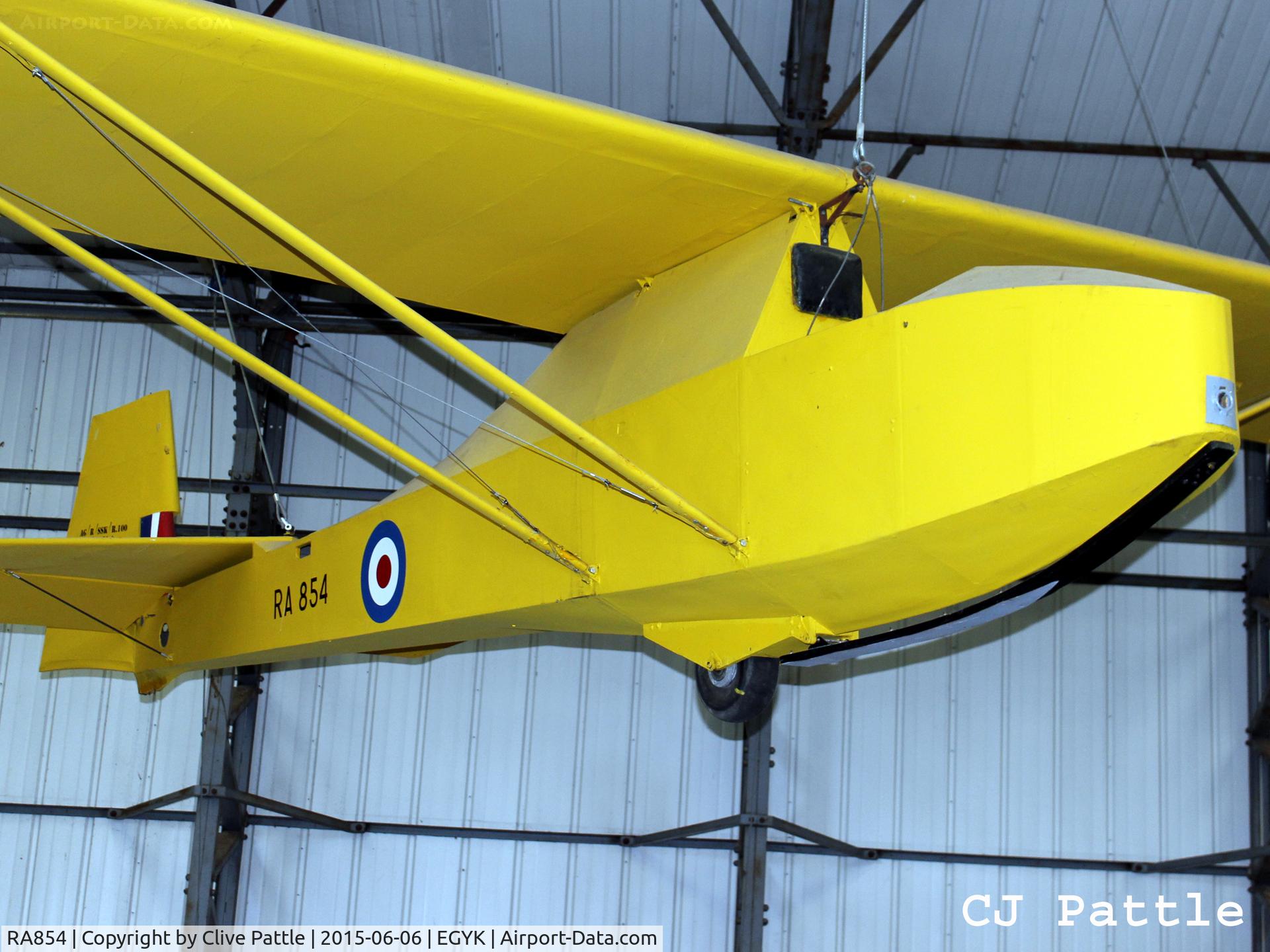 RA854, Slingsby T-7 Cadet TX1 C/N Not found RA854, On display at the Yorkshire Air Museum, Elvington, Yorks, UK former EGYK