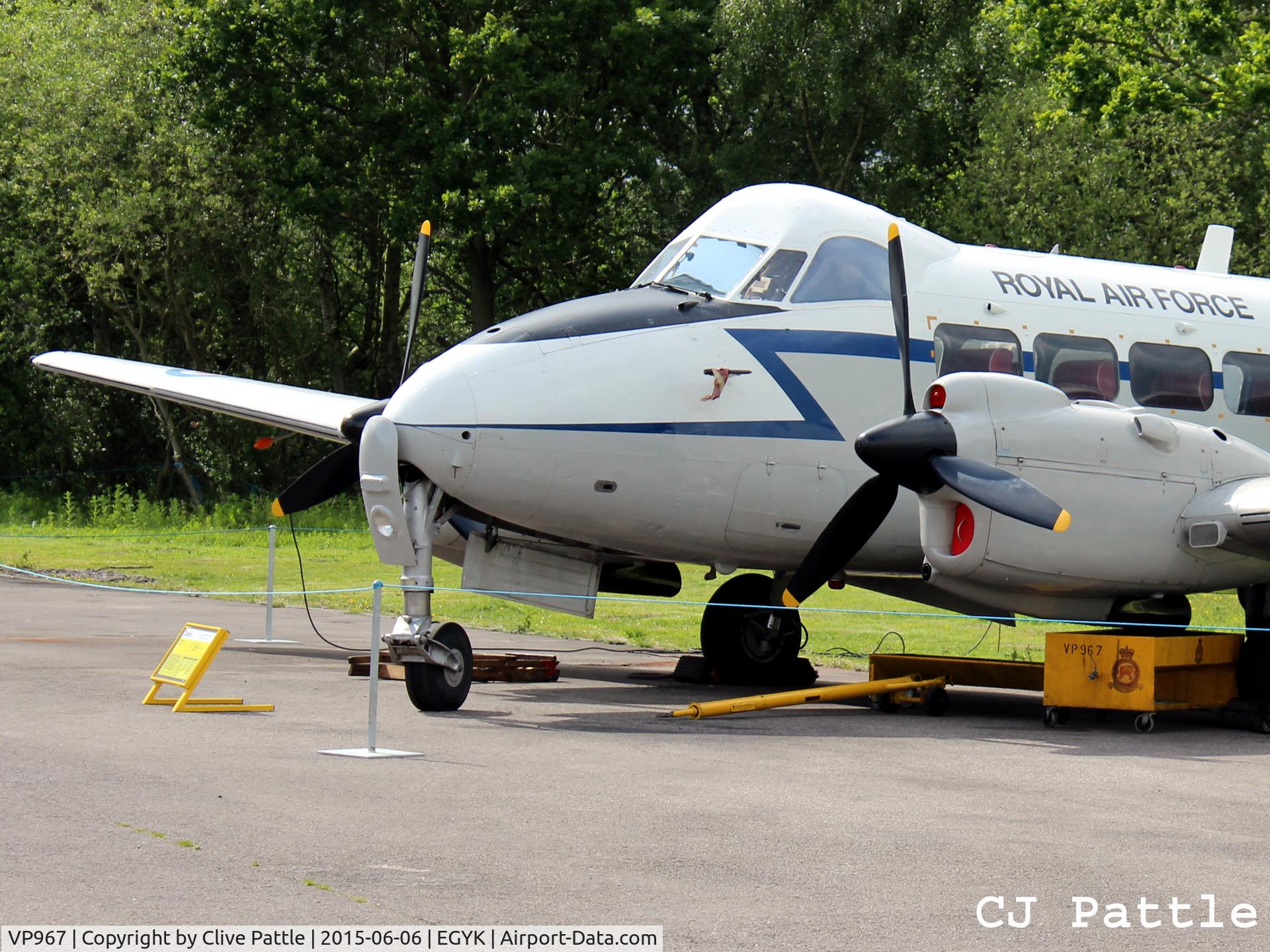 VP967, 1948 De Havilland DH-104 Devon C.2 C/N 04220, On display at the Yorkshire Air Museum, Elvington, Yorks, UK former EGYK