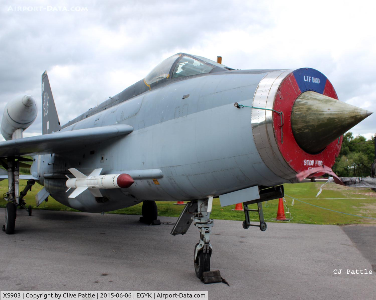 XS903, English Electric Lightning F.6 C/N 95249, On display at the Yorkshire Air Museum, Elvington, Yorks, UK former EGYK