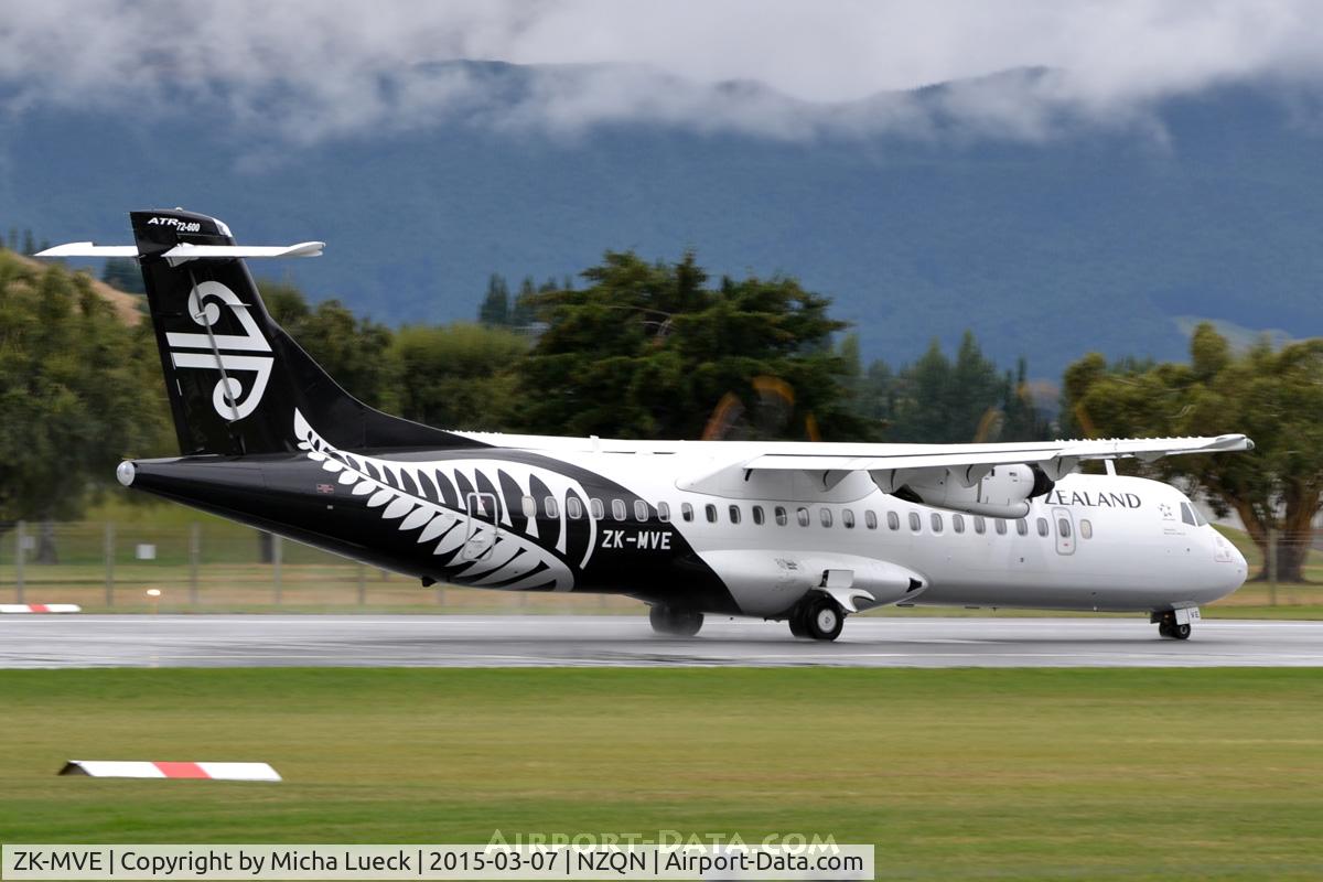 ZK-MVE, 2014 ATR 72-212A C/N 1182, At Queenstown