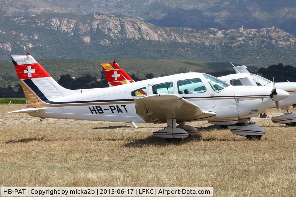 HB-PAT, 1976 Piper PA-28-180 Cherokee C/N 28-7690245, Parked