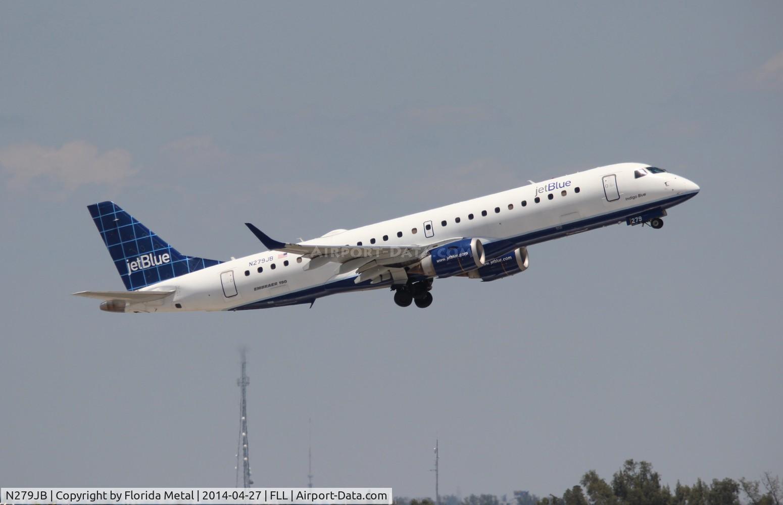 N279JB, 2007 Embraer 190AR (ERJ-190-100IGW) C/N 19000090, Jet Blue