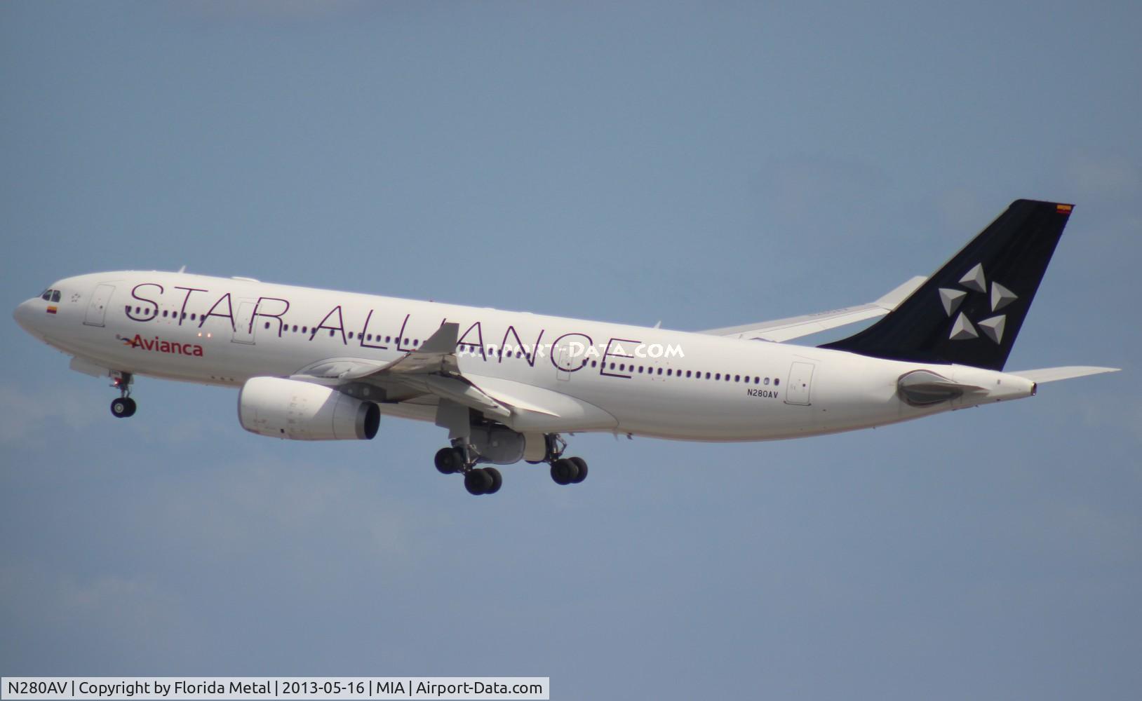N280AV, 2013 Airbus A330-243 C/N 1400, Avianca Star Alliance A330-200