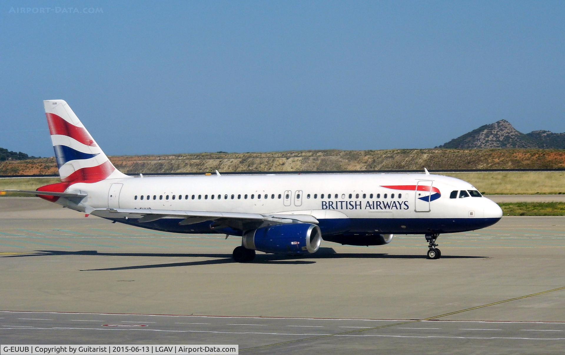 G-EUUB, 2002 Airbus A320-232 C/N 1689, At Athens
