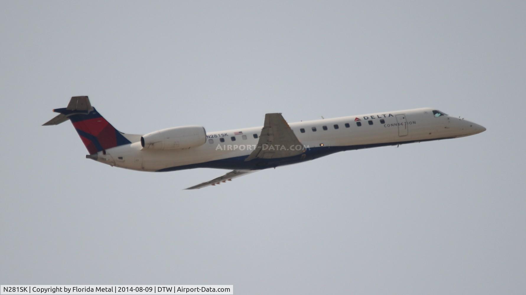 N281SK, 2001 Embraer ERJ-145LR (EMB-145LR) C/N 145391, Delta Connection E145LR