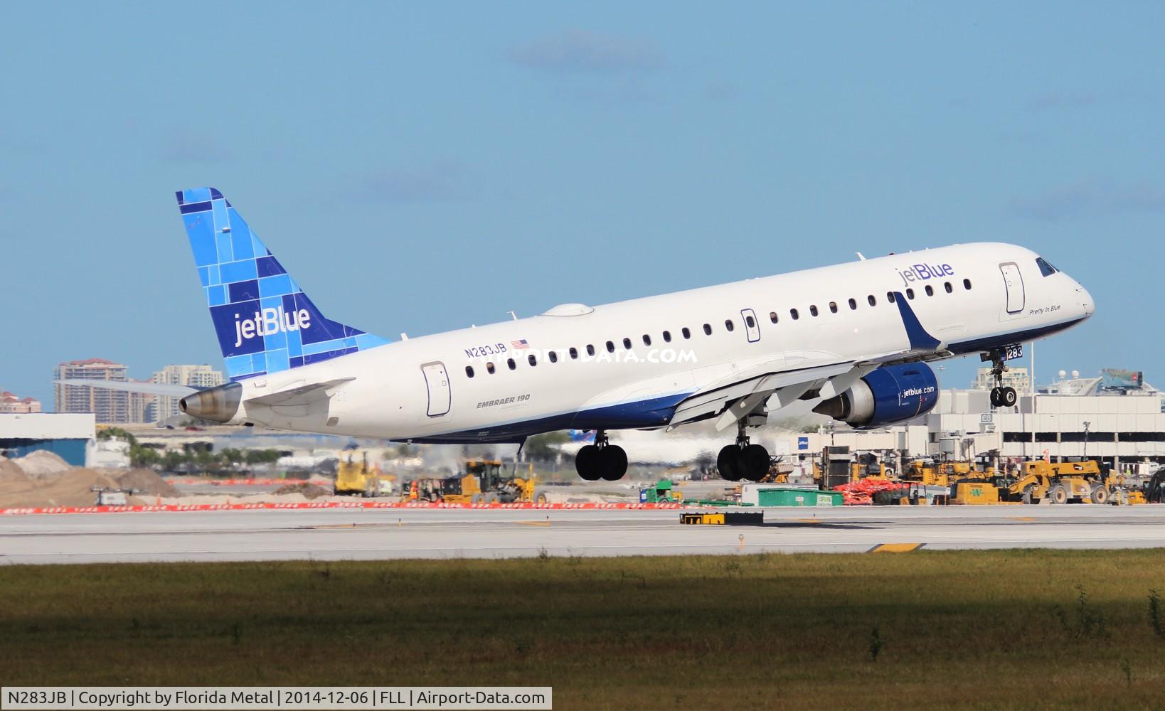 N283JB, 2007 Embraer 190AR (ERJ-190-100IGW) C/N 19000125, Jet Blue