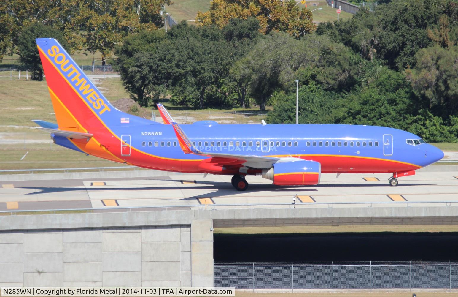 N285WN, 2007 Boeing 737-7H4 C/N 32536, Southwest