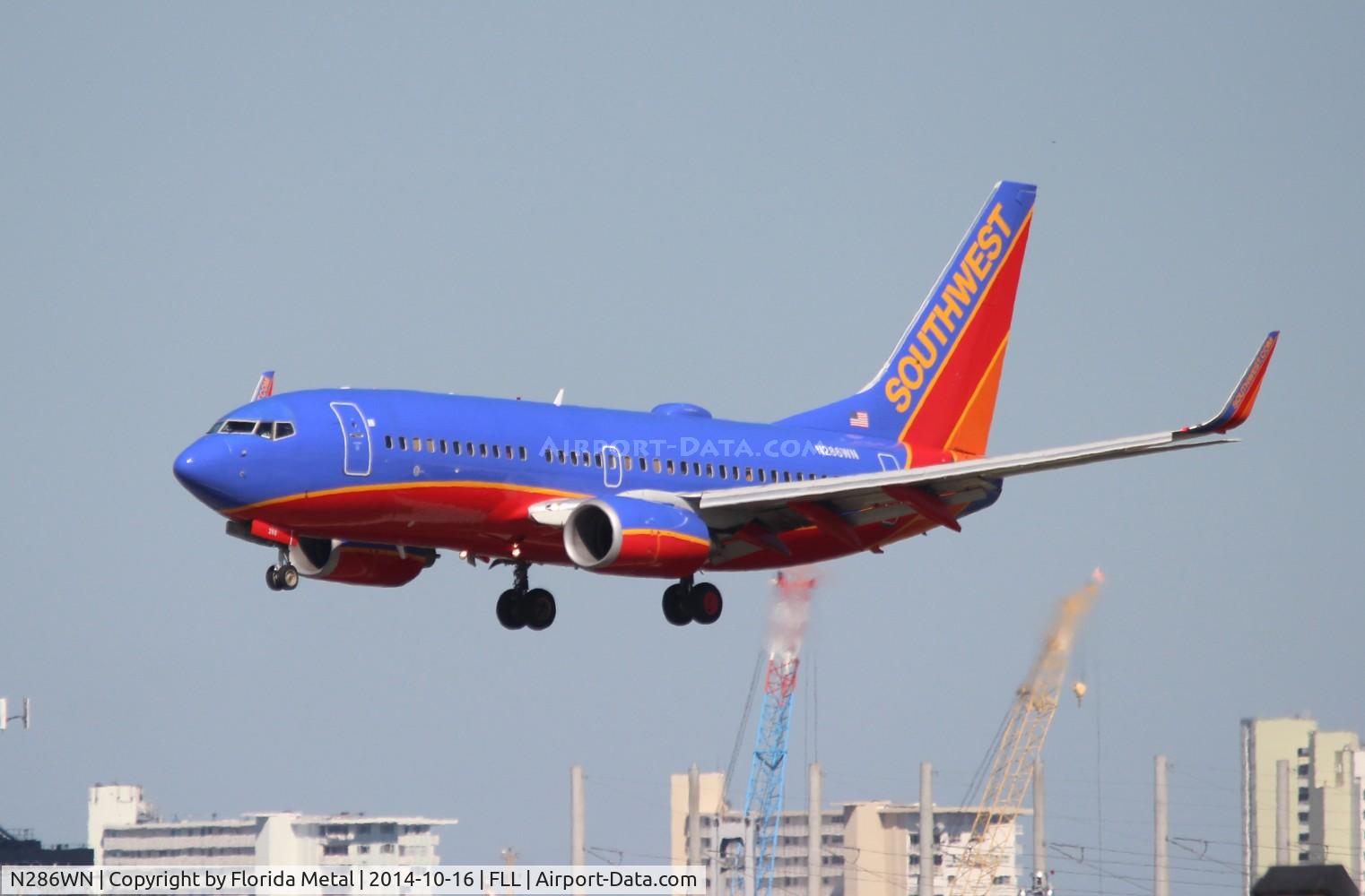 N286WN, 2004 Boeing 737-7H4 C/N 32471, Southwest