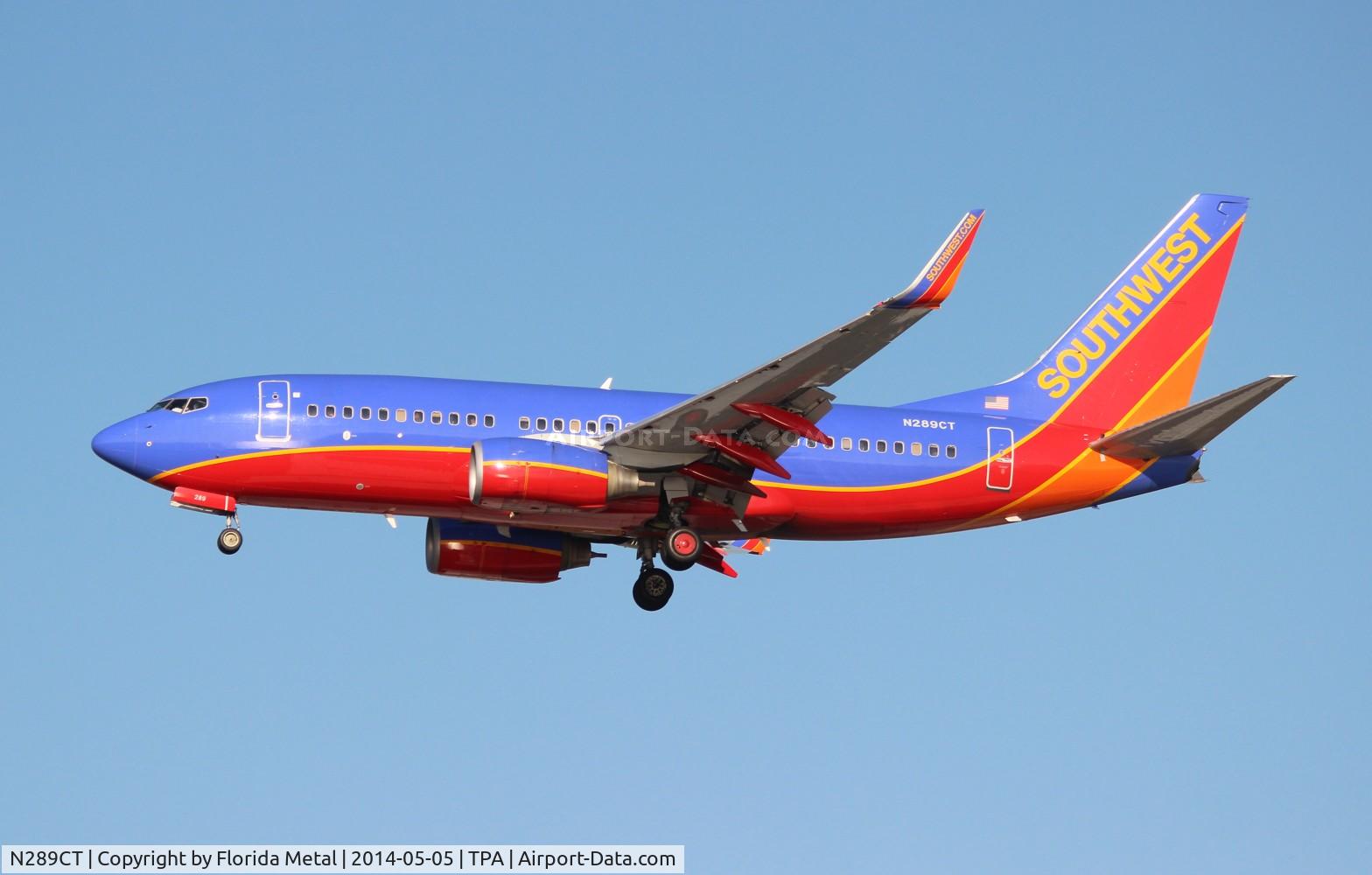 N289CT, 2007 Boeing 737-7H4 C/N 36633, Southwest