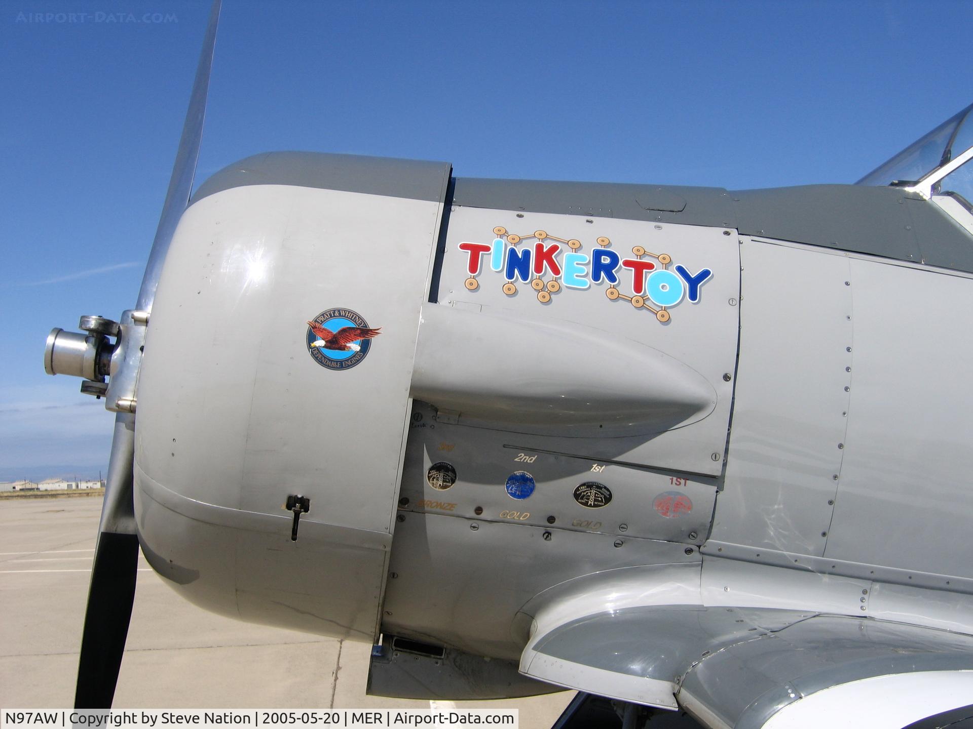 N97AW, 1940 North American AT-6 Harvard II C/N 66-2703, Close-Up of 