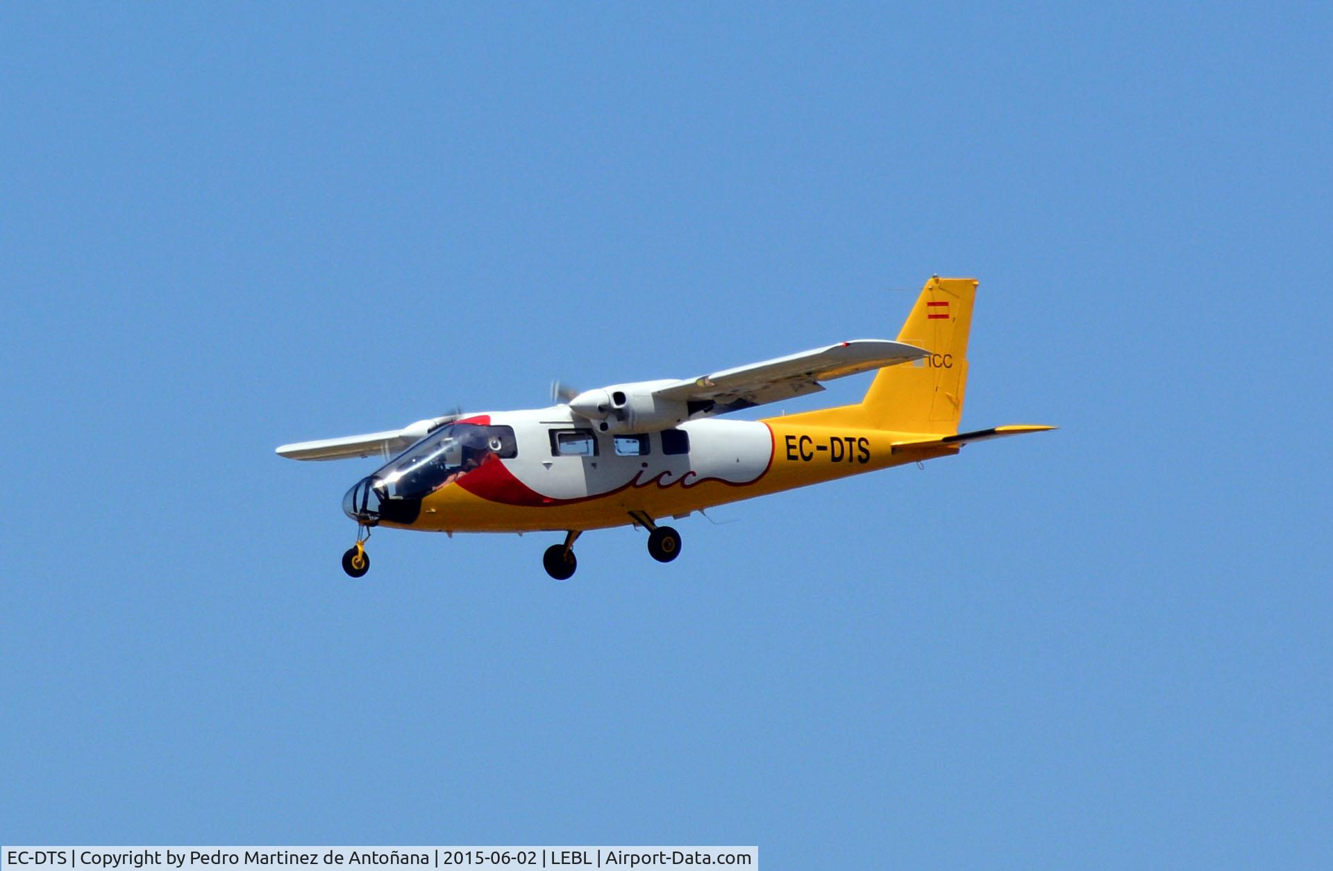 EC-DTS, Partenavia P-68 Observer C/N 324-17-OB, El Prat Barcelona - españa