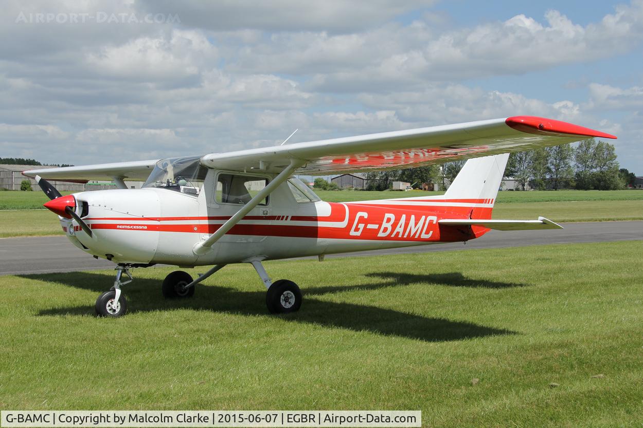 G-BAMC, 1973 Reims F150L C/N 0892, Reims F150L at The Real Aeroplane Club's Radial Engine Aircraft Fly-In, Breighton Airfield, June 7th 2015.