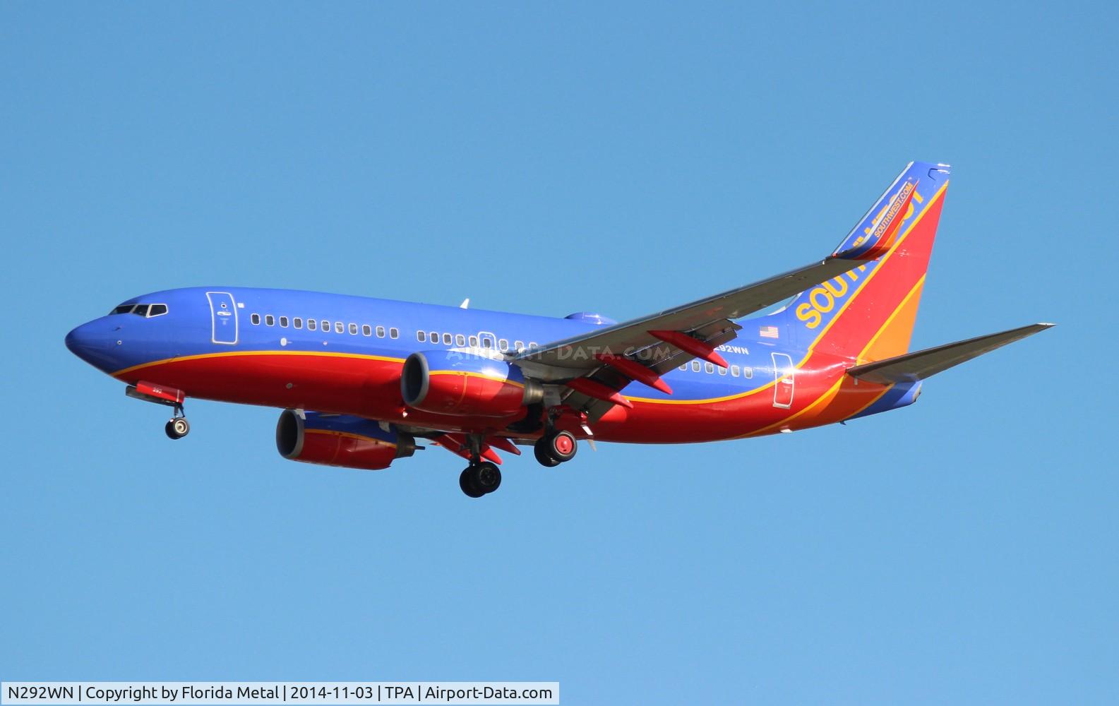 N292WN, 2007 Boeing 737-7H4 C/N 32538, Southwest