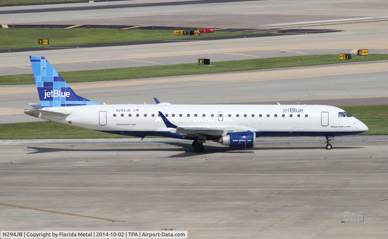 N294JB, 2008 Embraer ERJ-190-100 IGW 190AR C/N 19000185, Jet Blue E190