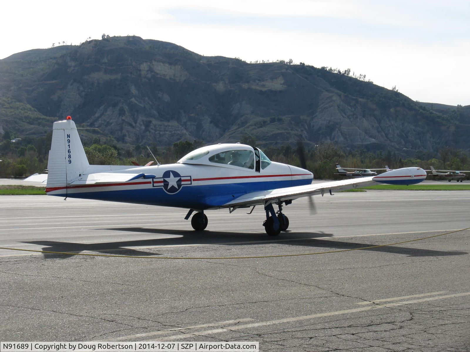 N91689, 1946 North American Navion (NA-145) C/N NAV-4-431, 1946 North American NAVION, Continental E225 upgrade, taxi to Rwy 04