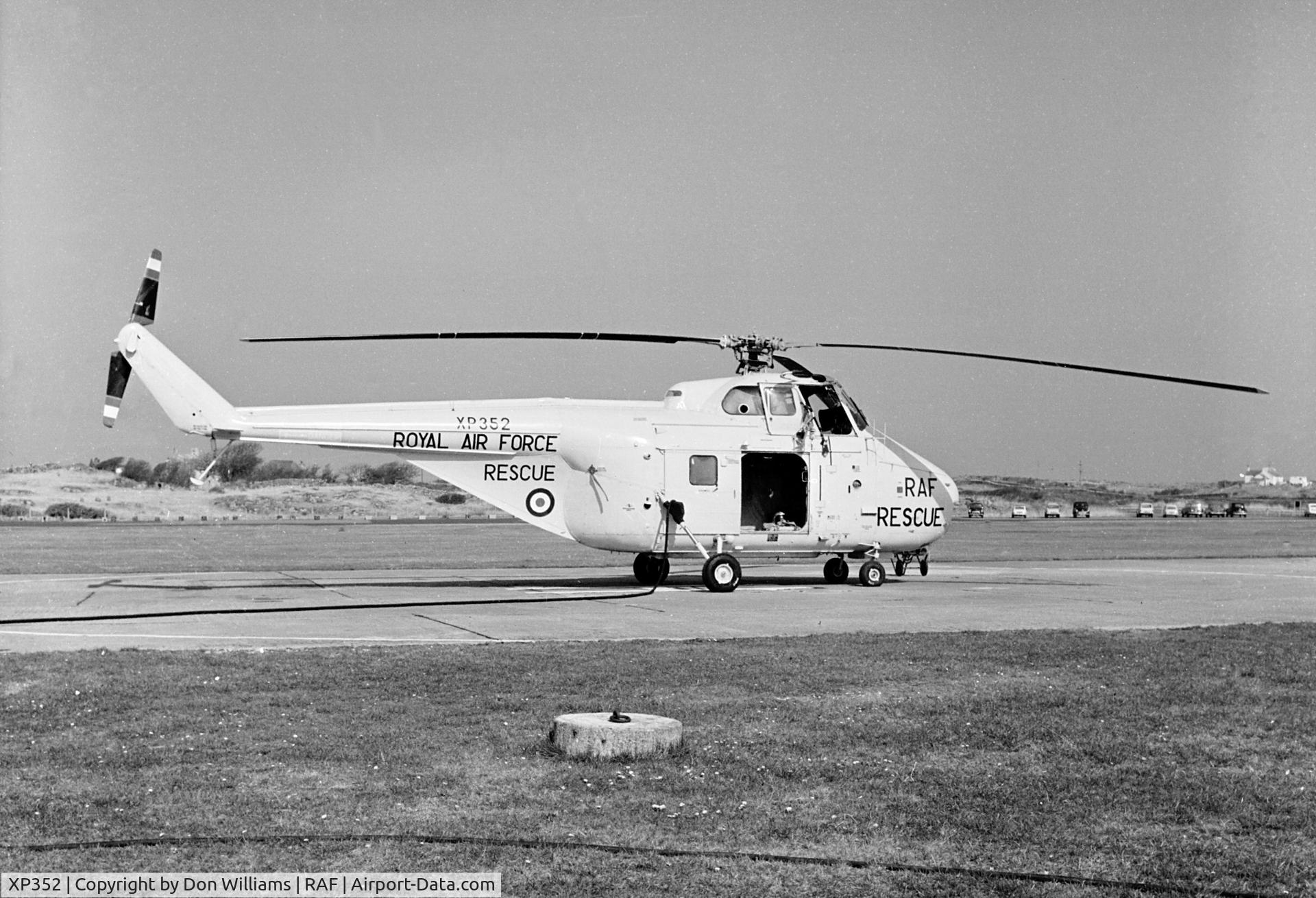 XP352, 1962 Westland Whirlwind HAR.10 C/N WA368, At RAF Valley, Anglesey, North Wales.