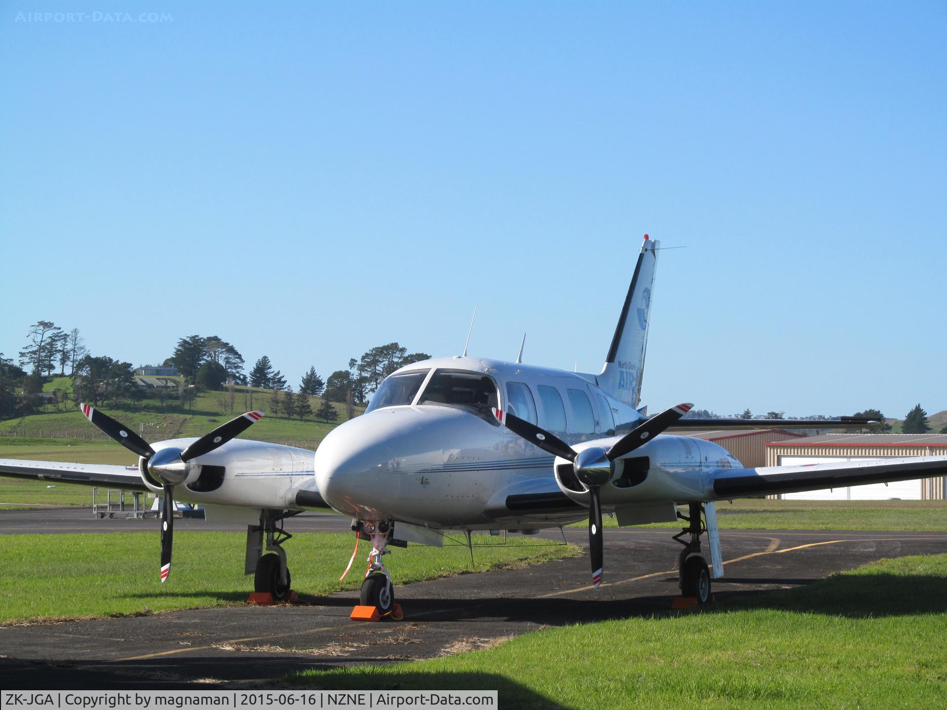 ZK-JGA, Piper PA-31 Navajo C/N 31-7612102, At new home base