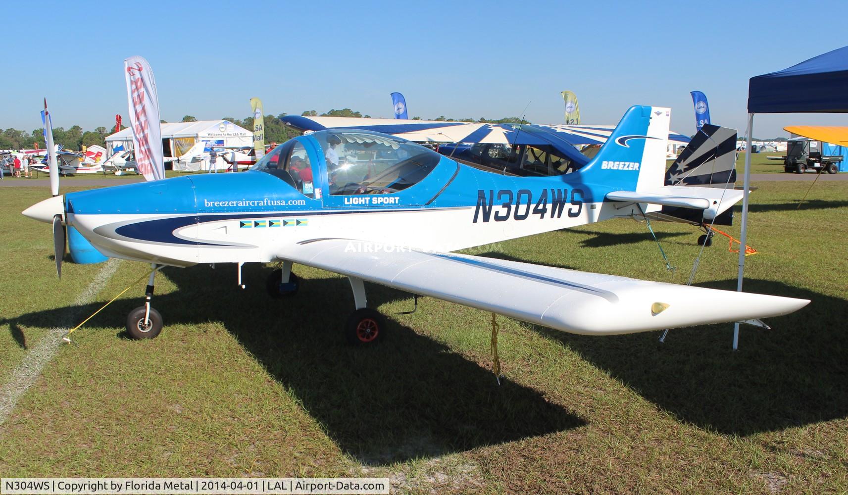 N304WS, 2008 Breezer Light Sport Aircraft C/N 007LSA, Breezer