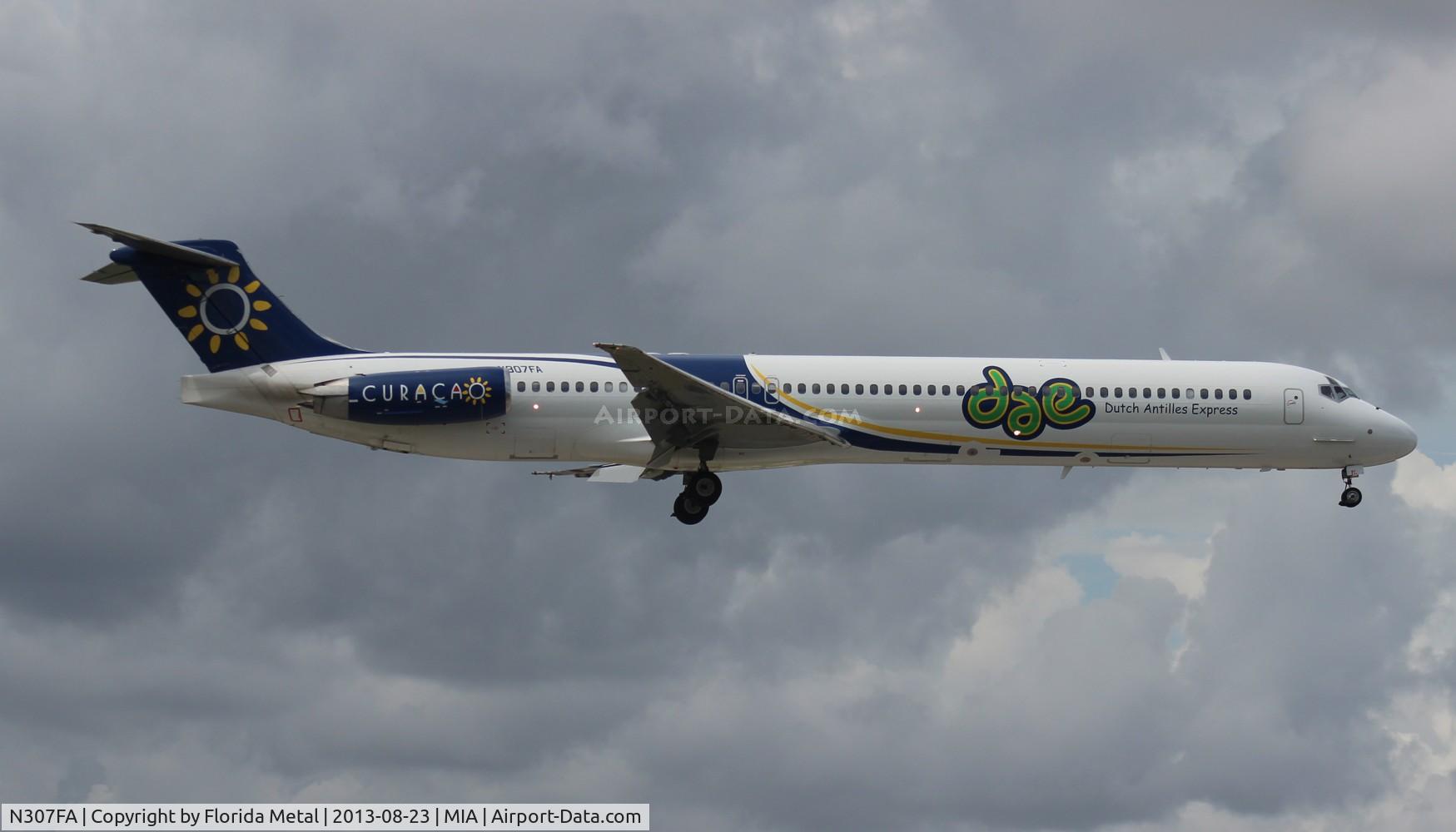 N307FA, 1992 McDonnell Douglas MD-83 (DC-9-83) C/N 53199, Dutch Antilles