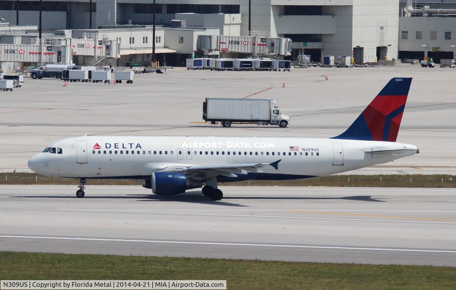 N309US, 1990 Airbus A320-211 C/N 118, Delta