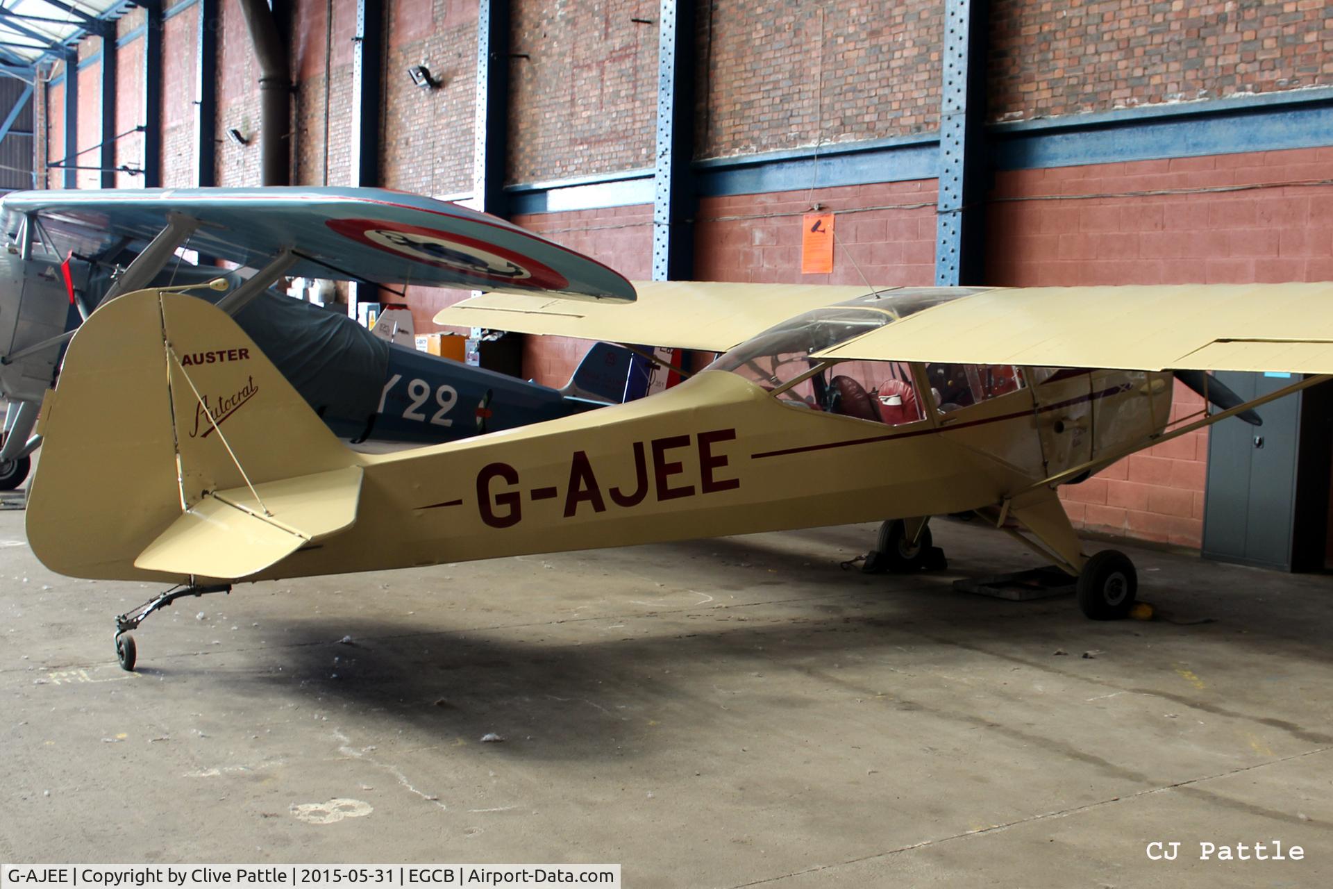 G-AJEE, 1946 Auster J-1 Autocrat C/N 2309, Hangared at Barton, the Manchester City Airport, EGCB
